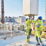 Elpo-elementtejä asennetaan Skanska Talonrakennus Oy:n työmaalla Helsingin Lauttasaaressa. Nyt Elpoja valmistetaan myös Viipurissa lähempänä venäläistä asiakaskuntaa.