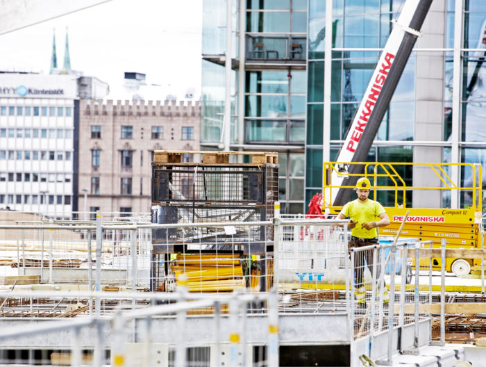 Nostokalustolle ei ole liikaa tilaa tiiviisti rakennetussa ymp&auml;rist&ouml;ss&auml;.